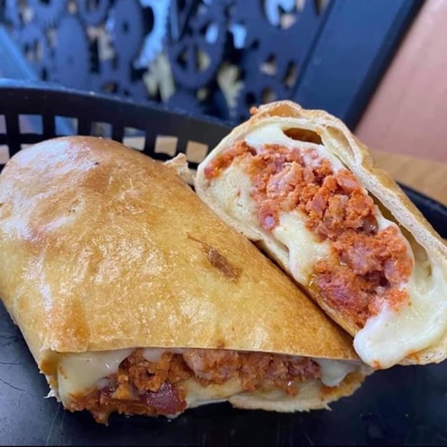 Linguica + Cheese Steampocket.